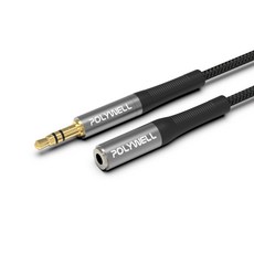 POLYWELL 3.5mm 公對母音源延長線 三極, MA-132