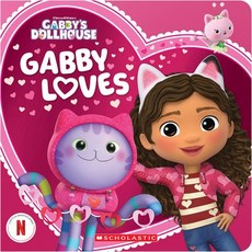 (英文圖書)Gabby Loves (Gabby's Dollhouse Valentine's Day Board Book) Board Books, Scholastic Inc., 英文, 硬頁書