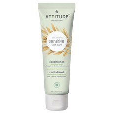 ATTITUDE 艾特優 敏感肌膚護理護髮素滋潤&光澤滋養燕麥酪梨油素食, 1個, 240ml