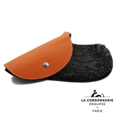 【LCA】羔羊毛皮革拋光手套，皮革護理，柔軟舒適，恢復光澤, 咖啡色