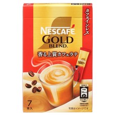 NESCAFE 雀巢咖啡 金牌拿鐵咖啡隨行包 低咖啡因, 1個, 7件, 7g