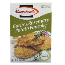 Manischewitz 綜合馬鈴薯煎餅 大蒜迷迭香味, 1個, 170克