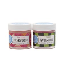 唇部磨砂膏, Rainbow sherbet+Watermelon, 28g, 2罐
