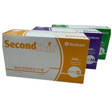 麥迪康 無粉塑膠檢診手套