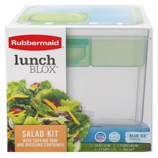 Rubbermaid 午餐塊沙拉套裝 3 件套午餐盒, 3片, 混色