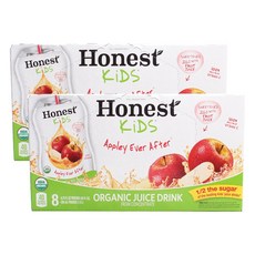 Honest Kids 果汁飲料, 蘋果口味, 200ml, 16包