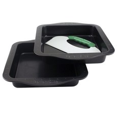 BergHOFF 貝高福 完美切片方形蛋糕烤模 含工具, 2入