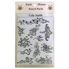 EARTH HENNA 模板包可口可樂史密斯, 1個, 黑色的