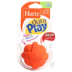 Hartz 寵物玩具球 培根口味 S號, 1入, 橘色