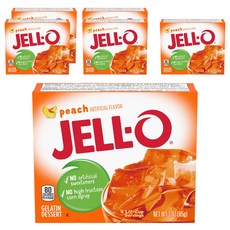 JELL-O 水蜜桃果凍粉, 85g, 6盒