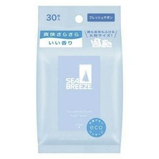 SEA BREEZE 全身用涼感濕巾 清新花草香 30張入, 1個