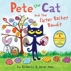 (英文圖書)Pete the Cat and the Easter Basket Bandit: Includes Poster Stickers and Easter... 平裝版, HarperCollins, 英文