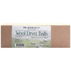 DR. MERCOLA 羊毛烘乾機球洗衣產品, 1個, 3片