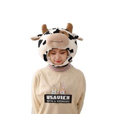 瘋狂派對乳牛帽子 可愛牛年造型頭飾 派對裝扮髮飾, 詳見包裝, 1個