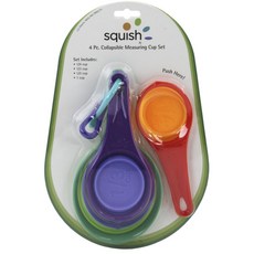 squish 一套 4 個可折疊量杯, 0ml, 混色