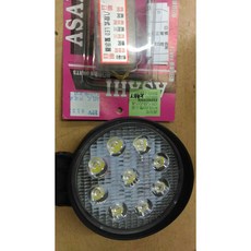 ASAHI 爆閃超亮 LED 方形 圓形 九燈 霧燈 廣告燈 含閃光器 套組, 黑色