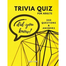 (英文圖書) TRIVIA QUIZ For Adults - 200 questions and answers: Interesting and Fun Trivia Quizzes for ad... 平裝版, Jade Todd, 英文