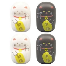 Hashy 不倒翁造型筷架 2入組, 2個, 招財貓