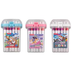 筆樂PENROTE 柴語錄水性雙頭麥克筆組, 1個, 24色