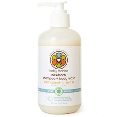 BABY MANTRA 新生兒多合一洗髮沐浴乳 椰子+橄欖油, 1瓶, 237ml