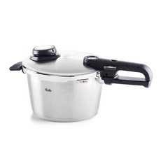 Fissler 菲仕樂 Vitavit Premium New多功能壓力鍋+蒸籠組, 銀色, 4.54L