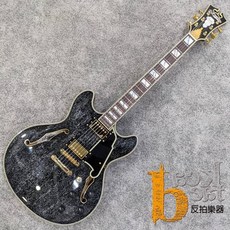 D'Angelico EXCEL DC 半空心 電吉他 爵士 軍狗黑 Hollowbody 經銷, 詳見包裝, Black Dog, 1個