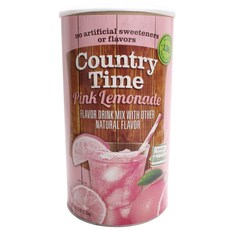 COUNTRY TIME 無麩質粉紅檸檬水即溶粉, 2.33kg, 1罐, 1罐