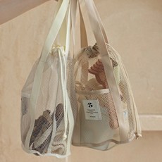 minirobe 網紗束口提袋 游泳海灘收納包