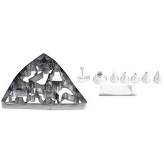 Fox Run 耶穌誕生烘焙餅乾模具組, 1個, 銀色