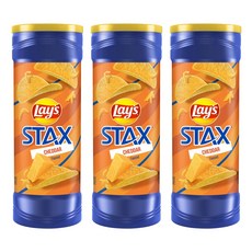 Lay's 樂事 Stax系列洋芋片 切達起司口味, 3罐, 155.9g