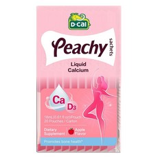 DCAL 液體鈣隨身包 蘋果風味 20條入, 1盒, 360ml