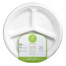Repurpose 可分解加大免洗餐盤 25.4cm, 1個, 1個