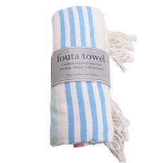 DESIGN IMPORTS 條紋布塔毛巾廚房毛巾, 1個, 亞特蘭蒂斯