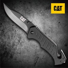Cat® 八吋多功能折疊刀 玻璃擊破器 安全帶切斷功能 露營小刀 求生工具 -980012, 1個