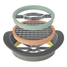 Berghoff Leo 不鏽鋼多合一切片器4件組 17.8cm, 1個, 混色