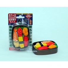 IWAKO 造型橡皮擦-壽司盒系列(盒裝) 日本製, 1組, Multi-color