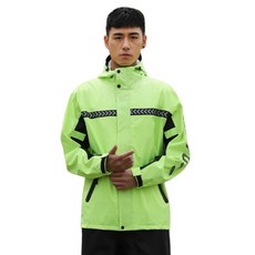 雙層加厚反光兩件式雨衣