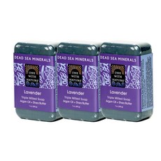 ONE WITH NATURE 三重溫和礦物質香皂, 薰衣草, 3個