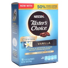 Nescafe 香草風味即溶咖啡粉隨身包 中深烘焙, 16件, 3g