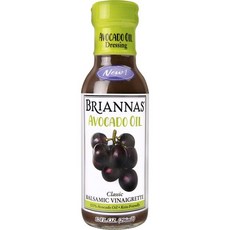 BRIANNAS 酪梨油經典巴薩米克醋油醋醬, 1個, 296ml