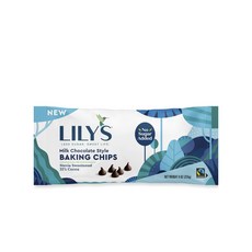 lilys 牛奶巧克力風味烘焙用巧克力豆 甜菊糖甜味 32%可可, 255g, 1個