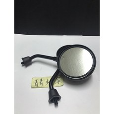 《少年家》副廠原廠型 RDR 148 大米車鏡 10mm正牙 消光黑 角度內調式 GOGORO GOGORO2, 1個, Motorcycle