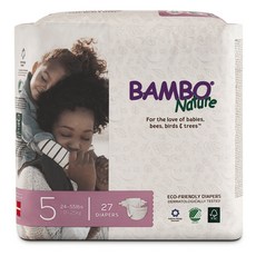 BAMBO Nature 伴寶樂 Eco Friendly黏貼型尿布, 第5階段, 27片