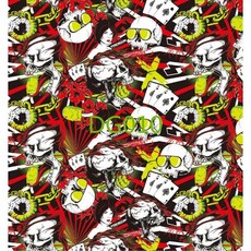 水轉印膜 賭神骷髏頭 50cm寬 水添色水轉印-DG010, 詳見包裝