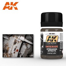 AK094 模型舊化顏料 流痕效果 琺瑯材質 內部構造污痕, 詳見包裝
