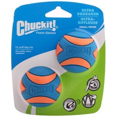 Chuckit Petch Game Ultra Squeaker 狗球玩具 S, 2件, 藍色