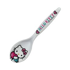 Hello Kitty 防污湯匙 兒童餐具 環保餐具 㩦帶式 安全餐具 湯匙 阿卡將 西松屋 公司貨, 1入