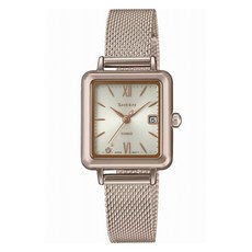 CASIO 卡西歐 SHEEN 太陽能女款金屬手錶 SHS-D400CGM-4AJF