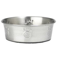 Petrageous designs Caiman 經典寵物不鏽鋼碗, 1個, 不鏽鋼