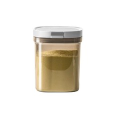 密封奶粉罐-嬰兒奶粉儲存罐-防潮保鮮奶粉分裝盒, 茶色－800ML, 1個